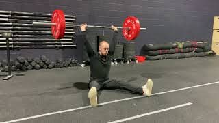 Barbell z press demonstration