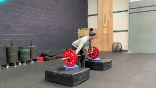 Block snatch from above knee demonstration