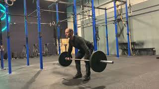 2 pause snatch deadlift (above knee + hip crease) demonstration