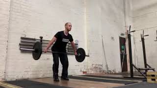Snatch deadlift with 5s eccentric demonstration