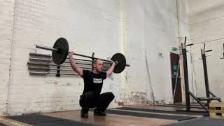 Snatch grip sotts press demonstration