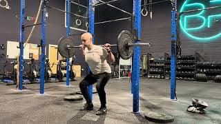 Tempo back squat demonstration