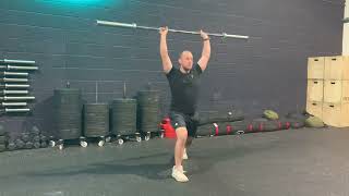 Tall power jerk + tall jerk demonstration