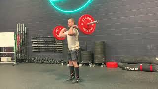 Tall power clean demonstration