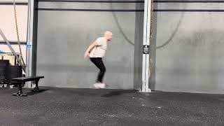 Depth jump + broad jump demonstration