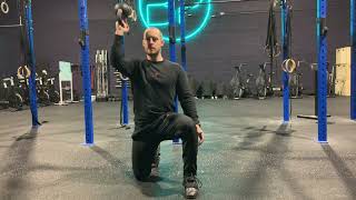 Kettlebell bottom up press demonstration