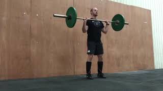 Hang Pull + Hang Clean Team Training demonstration