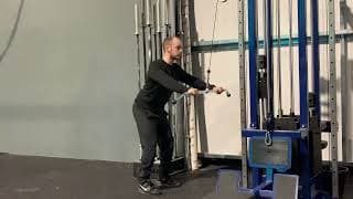 Straight arm pull downs demonstration