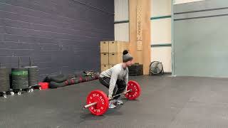 Pause power clean (above knee) + split jerk demonstration