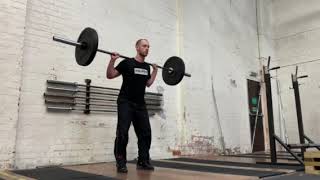 Tempo back squat demonstration
