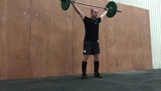 Power snatch + Hang snatch below knee + Snatch Team Training demonstration